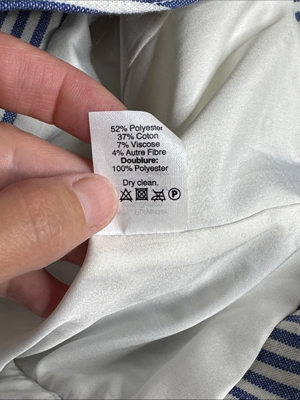 J. Crew Blue White Striped Button Blazer Jacket Size 0